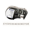 Imágen de Brady Negro sobre blanco Polipropileno Transferencia térmica M4C-625-412 Insertos/etiquetas de alta resistencia a la tracción (Imagen principal del producto)