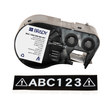 Imágen de Brady Blanco sobre negro Vinilo Transferencia térmica M4C-1000-595-BK-WT Etiquetas para todo tipo de clima (Imagen principal del producto)