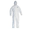 Imágen de Kimberly-Clark Kleenguard A40 Blanco Mediano Laminado de película microporosa Overoles desechables para trabajo y uso general (Imagen principal del producto)
