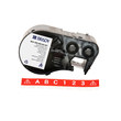 Imágen de Brady Blanco sobre rojo Vinilo Transferencia térmica M4C-500-595-RD-WT Etiquetas para todo tipo de clima (Imagen principal del producto)