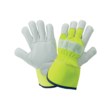 Imágen de Global Glove 1100GHV Amarillo/verde reflectante Grande Cuero Piel de cabra Cuero Guantes de trabajo (Imagen principal del producto)