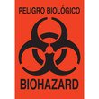 Imágen de Brady B-585 Acrílico Rectángulo Naranja Inglés Etiquetas de peligro biológicobiológico 31467LS-A (Imagen principal del producto)
