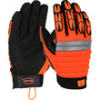 Imágen de PIP Boss 1JM400 Naranja de alta vis. Grande Cuero sintético Cuero sintético Guantes de trabajo (Imagen principal del producto)