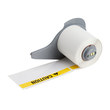 Imágen de Brady Negro/Amarillo sobre blanco Vinilo Transferencia térmica M71-38-595-PRECAUCIÓN Etiqueta cortada (Imagen principal del producto)