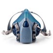 Imágen de 3M 7500 Series 7503 Azul Grande Silicón Respirador de careta de media máscara (Imagen principal del producto)