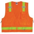 Imágen de Ergodyne Glowear 8250ZHG Naranja de alta visibilidad Pequeño/Mediano Poliéster Malla/Sólido Chaleco de alta visibilidad (Imagen principal del producto)