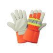 Imágen de Global Glove Premium-Grade 2950HV Naranja de alta vis. Grande Cuero vacuno Guantes para condiciones frías (Imagen principal del producto)