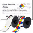 Imágen de Brady Azul/Rojo/Blanco/Amarillo Vinilo Transferencia térmica B30-246-595-HMIG Rollo precortado de etiquetas para impresora de transferencia térmica HMIG (Imagen principal del producto)