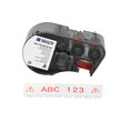 Imágen de Brady Rojo sobre blanco Vinilo Transferencia térmica M4C-750-595-WT-RD Etiquetas para todo tipo de clima (Imagen principal del producto)