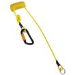 Imágen de DBI-SALA Fall Protection for Tools Hook2Quick 1500065 Amarillo y negro Bobina de acero recubierta de vinilo Amarre de herramienta (Imagen principal del producto)