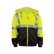 Imágen de Global Glove FrogWear HV Negro/Amarillo Alta-Vis 7XG Poliéster sólido Sudadera con capucha (Imagen principal del producto)