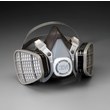 Imágen de 3M 5000 Series 5301 Negro Grande Elastómero termoplástico Respirador de careta de media máscara (Imagen principal del producto)