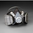 Imágen de 3M Serie 5000 5301 Negro Grande Elastómero termoplástico Respirador de careta de media máscara (Imagen principal del producto)