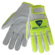 Imágen de West Chester 9916 Gris/Verde de alta vis. Grande Cuero Grano Piel de cabra Cuero Guante para conductor (Imagen principal del producto)
