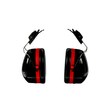 Imágen de 3M Peltor Optime H10P3E Negro/Rojo Montado en casco Orejeras de protección (Imagen principal del producto)