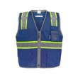 Imágen de Global Glove FrogWear HV Azul y amarillo/verde de alta visibilidad Grande Malla Poliéster Chaleco de topógrafo de alta visibilidad (Imagen principal del producto)