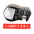 Imágen de Brady Blanco sobre rojo Vinilo Transferencia térmica M4C-1000-595-RD-WT Etiquetas para todo tipo de clima (Imagen principal del producto)
