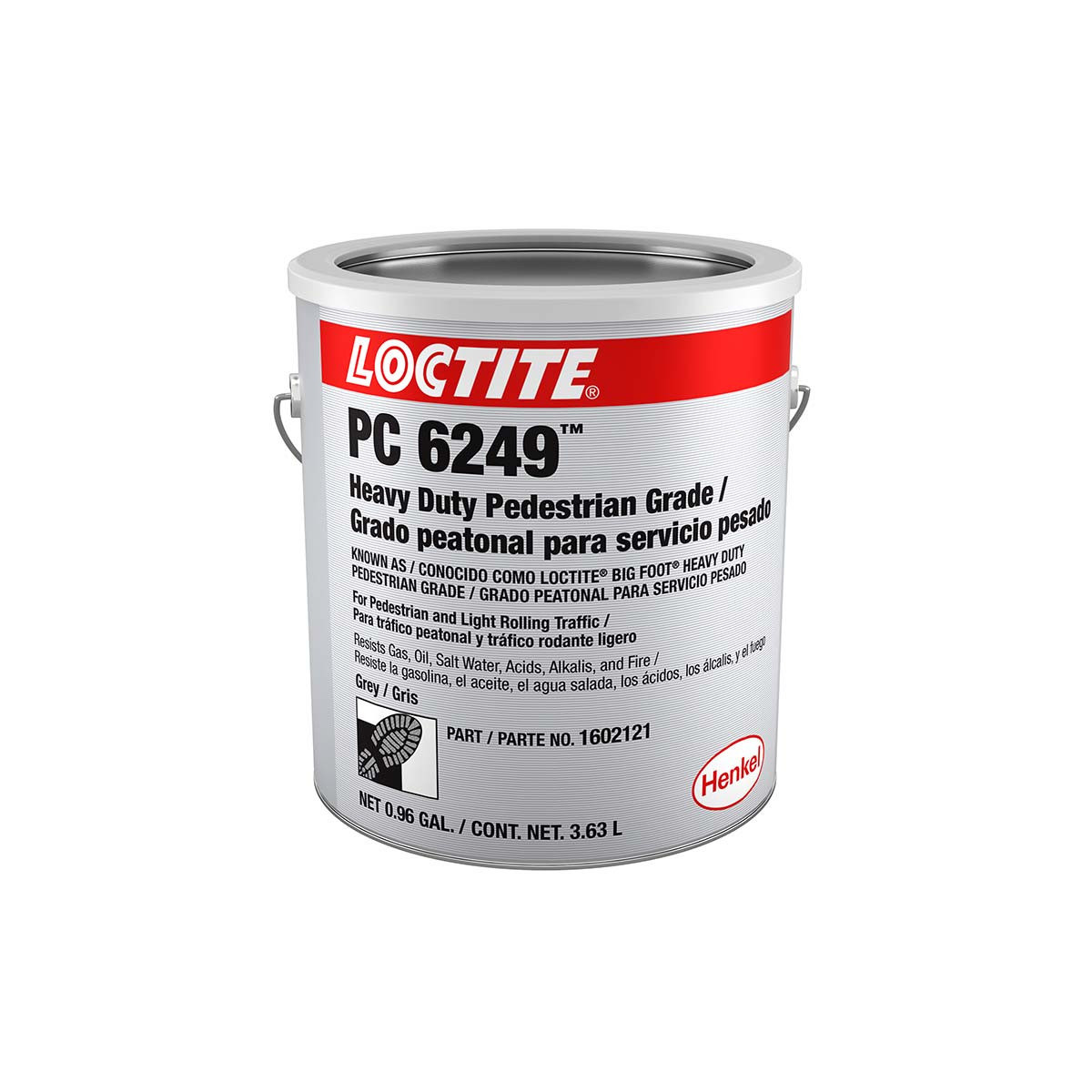 Loctite PC 6249 Sellador de asfalto y hormigón, 1 gal Lata, Gris ...