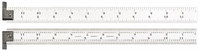 imagen de Starrett Acero templado para muelles Regla de acero - longitud de 12 pulg. - ancho de 1 pulg. - espesor de 3/64 pulg. - H604R-12