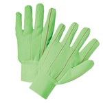 imagen de West Chester K83SCNCGRI High-Visibility Green Large Cotton/Polyester General Purpose Gloves - Straight Thumb - 10.625 in Length