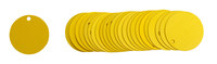 imagen de Brady 49905 Amarillo Círculo Aluminio Etiqueta en blanco para válvula - Ancho 2 in de diám. - B-906