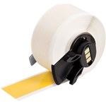 imagen de Brady WorkHorse M6C-500-439-YL Cinta de etiquetas - 0.5 pulg. x 50 pies - Vinilo - Amarillo - B-439