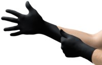 imagen de Ansell Microflex MidKnight Touch 93-732 Negro Pequeño Nitrilo Guantes desechables - Longitud 9.6 pulg. - 076490-60958