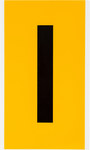 imagen de Brady 1570-I Etiqueta en forma de letra - I - Negro sobre amarillo - 5 pulg. x 9 pulg. - B-946