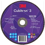 imagen de 3M Cubitron 3 Cut-Off Wheel 90039 - Type 1 (Straight) - 7 in - Precision Shaped Ceramic Aluminum Oxide - 60+