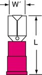 imagen de 3M Scotchlok MNGI18-187DFX Rojo Barril de bloqueo Nailon Terminal de desconexión rápida de barril de enclavamiento - Longitud 0.77 pulg. - 58928