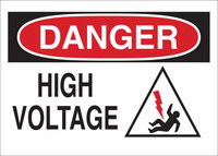imagen de Brady B-302 Poliéster Rectángulo Cartel de seguridad eléctrica Blanco - 14 pulg. Ancho x 10 pulg. Altura - Laminado - 60580
