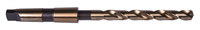 imagen de Precision Twist Drill 209CO 1 9/32 in Taper Shank Jobber Drill 6001013 - Right Hand Cut - Bronze Finish - 14 1/8 in Overall Length - 8 1/2 in Flute - Cobalt (HSS-E) - Morse Taper Shank Shank