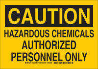 imagen de Brady B-555 Aluminio Rectángulo Letrero de material peligroso Amarillo - 10 pulg. Ancho x 7 pulg. Altura - 126006