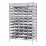 imagen de Akro-mils Sistema de estantería fijo AWS244830184 - Acero - 12 estantes - 60 gavetas - AWS244830184 WHITE