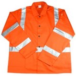 imagen de West Chester IRONCAT 7060 Hi-Vis Orange 6XL Cotton Flame Retardant Jacket - 8 Pockets - 662909-00477