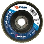 imagen de Weiler Tiger Type 27 Flap Disc 50695 - Zirconium - 4 in - 80 - Medium