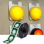 imagen de Brady B30EP-170-593-WT Rollo de etiquetas troqueladas para impresoras - 2.4 pulg. x 2.4 pulg. - Poliéster - Blanco - B-593