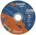 imagen de Weiler Tiger Zirc Cutting Wheel 58001 - 5 in - Zirconia Alumina - 60 - T