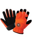 imagen de Global Glove Hot Rod h3222inT Naranja Grande Spandex/cuero sintético Sintético Spandex/cuero sintético Guantes de mecánico - Pulgar tipo ala - hr3222int lg