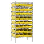 imagen de Akro-mils Gris Acero Estantería de alambre - AWS243630084 YELLOW