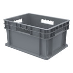 imagen de Akro-mils Contenedor de pared recta 37288 - Gris - Polímero de grado industrial - 15 3/4 pulg. x 11 3/4 pulg. x 8 1/4 pulg. - 37288 GREY
