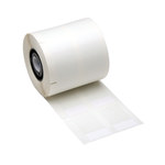 imagen de Brady 52153 Rollo de etiquetas troqueladas para impresoras - 0.5 pulg. x 1 1/4 pulg. - Vinilo - Blanco - B-427