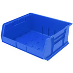 imagen de Akro-mils Akrobin 75 lb Azul Polímero de grado industrial Colgado/Apilado Contenedor de almacenamiento - longitud 14 3/4 pulg. - Ancho 16 1/2 pulg. - Altura 7 pulg. - Compartimientos 1 - 30250 BLUE