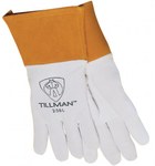 imagen de Tillman White/Orange Large Split Deerskin Welding Glove - Straight Thumb - 25B L