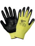 imagen de Global Glove Gripster 500KV Black/Yellow Large Cut-Resistant Gloves - ANSI A2 Cut Resistance - Nitrile Palm & Fingers Coating - 500KV/LG
