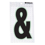 imagen de Brady 3000-y Etiqueta de puntuación - Ampersand - Negro sobre plateado - 1 1/2 pulg. x 2 3/8 pulg. - B-309