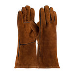 imagen de PIP 73-7088 Brown Large Split Cowhide Welding Glove - Wing Thumb - 13.5 in Length