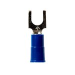 imagen de 3M Highland BFV14-6Q Azul Bloqueo Unido Vinilo Terminal de horquilla y espada embutido - Longitud 0.85 pulg. - Ancho de horquilla 0.25 pulg. - 59991
