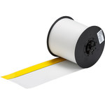 imagen de Brady 113220 Rollo de etiquetas para impresora - 4 pulg. x 100 pies - Vinilo - Blanco/amarillo - B-595
