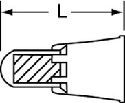 imagen de 3M S-31-A(GRANEL) Nailon Conector de extremo cerrado - Conector de extremo cerrado - Longitud 1 pulg. - 98044
